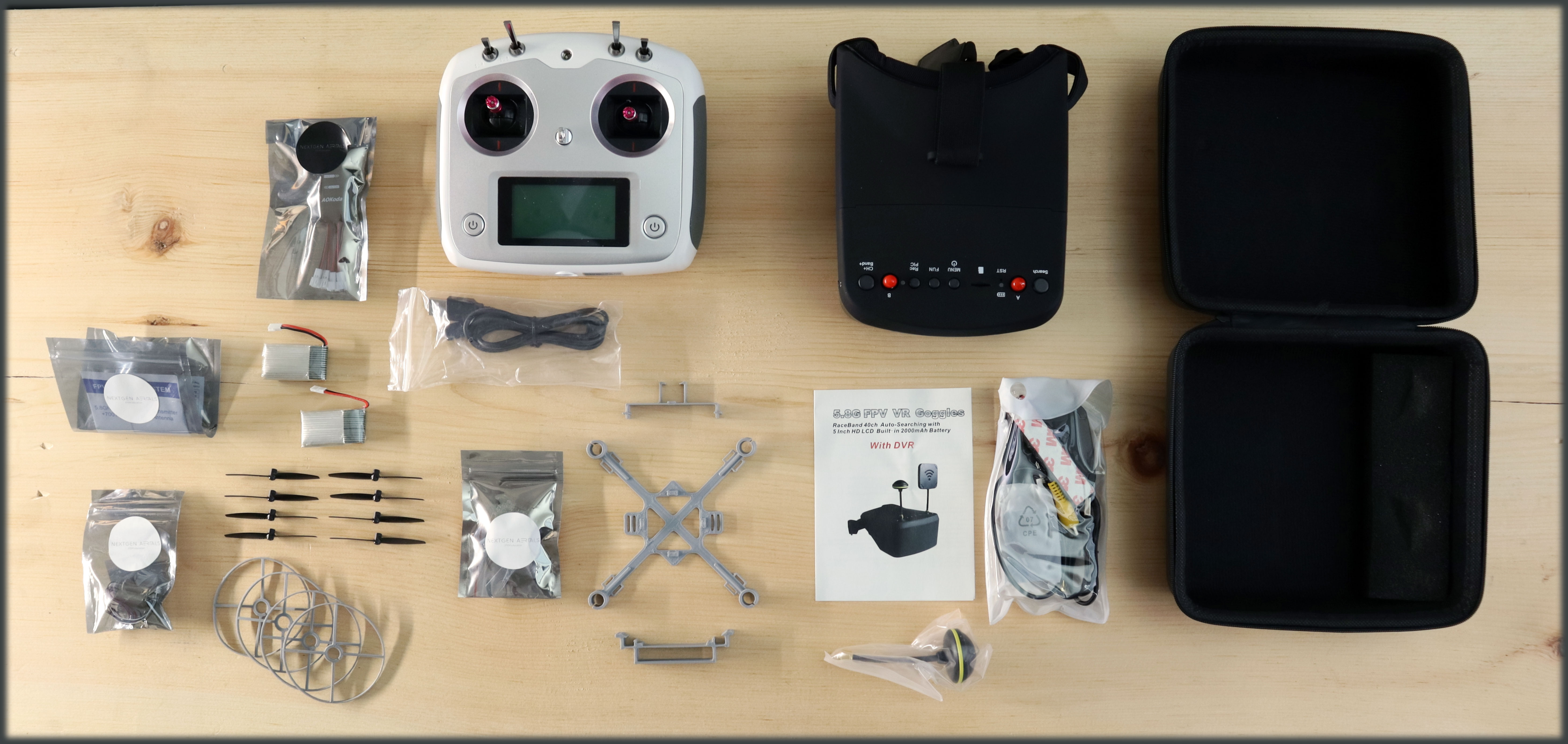 Micro drone classroom kit contents